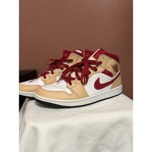 Jordan 1 Light Curry Cardinal Size 10.5